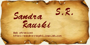 Sandra Rauški vizit kartica